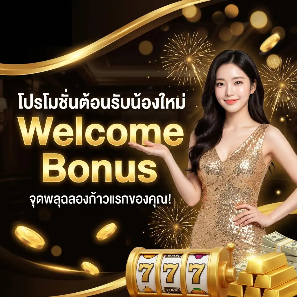 โปรโมชั่น ต้อนรับน้องใหม่ (Welcome Bonus) จุดพลุฉลองก้าวแรกของคุณ!